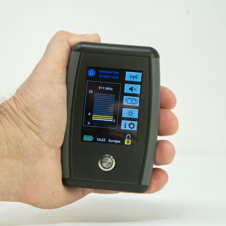 Comms-Tek Scout v2.2 device for detecting mobile/cell phone signals